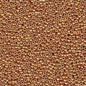 Miyuki Seed Beads 15/0 Duracoat Galvanized Yellow Gold