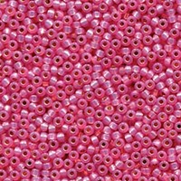 Miyuki Seed Beads 11/0 Duracoat Silver Lined Dyed Pink