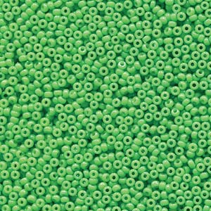 Miyuki Seed Beads 15/0 Duracoat Opaque Grass Green