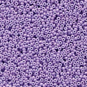 Miyuki Seed Beads 15/0 Duracoat Opaque Lilac Purple
