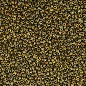 Miyuki Seed Beads 11/0 Picasso Opaque Yellow