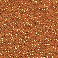 Miyuki Seed Beads 11/0 Matte Silver-Lined Dark Gold