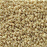 Miyuki Seed Beads 11/0 Duracoat Galvanized Pale Gold