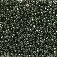 Miyuki Seed Beads 11/0 Duracoat Galvanized Black Moss