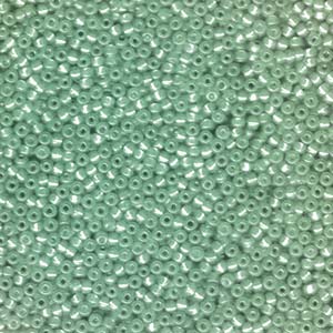 Miyuki Seed Beads 11/0 Alabaster Silver Lined Green