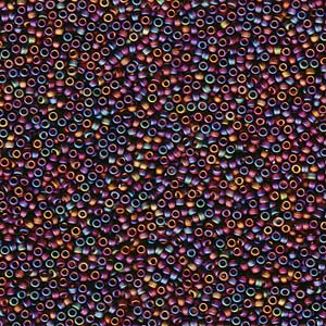 Miyuki Seed Beads 15/0 Matte Transparent Brown AB