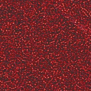 Miyuki Seed Beads 15/0 Silver Lined Red