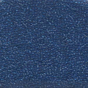 Miyuki Seed Beads 15/0 Transparent Capri Blue
