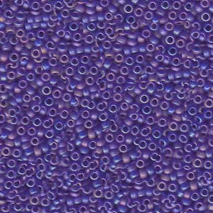 Miyuki Seed Beads 15/0 Matte Transparent Cobalt Blue AB