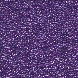 Miyuki Seed Beads 15/0 Sparkling Purple Lined Crystal