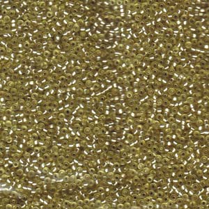 Miyuki Seed Beads 15/0 Semi-Matte Silver Lined Jonquil Yellow
