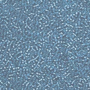 Miyuki Seed Beads 15/0 Semi-Matte Silver Lined Sky Blue