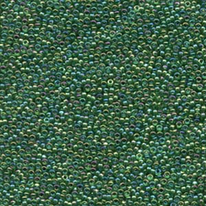 Miyuki Seed Beads 15/0 Transparent Gren AB