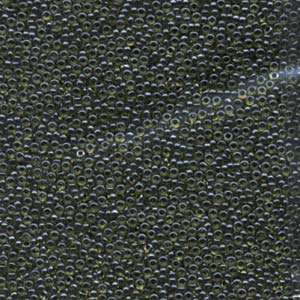 Miyuki Seed Beads 15/0 Black Lined Chartreuse