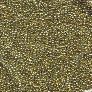 Miyuki Seed Beads 15/0 Transparent Gold Olive Luster