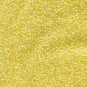Miyuki Seed Beads 15/0 Yellow Lined Crystal