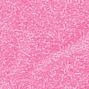 Miyuki Seed Beads 15/0 Pink Lined Crystal