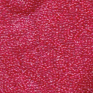 Miyuki Seed Beads 15/0 Carnation Pink Lined Crystal