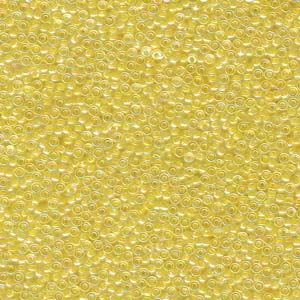 Miyuki Seed Beads 15/0 Pale Yellow Lined Crystal AB