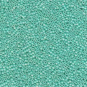 Miyuki Seed Beads 15/0 Matte Opaque Turquoise AB