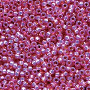 Miyuki Seed Beads 15/0 Duracoat Silver Lined Lilac Purple