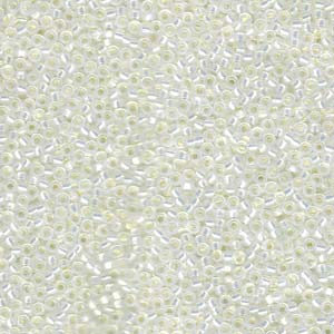Miyuki Seed Beads 15/0 Gilt Lined White Opal