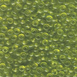 Miyuki Seed Beads 6/0 Transparent Pale Lime Green