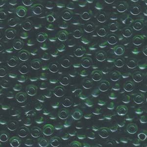 Miyuki Seed Beads 6/0 Transparent Green