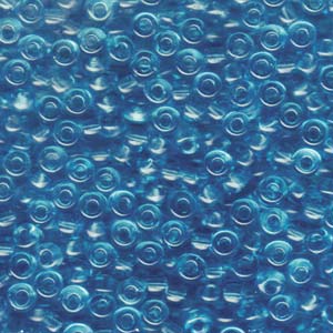 Miyuki Seed Beads 6/0 Transparent Aqua Blue