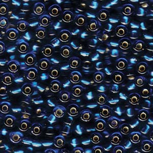 Miyuki Seed Beads 6/0 Silver-Lined Capri Blue