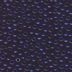Miyuki Seed Beads 6/0 Transparent Cobalt Blue