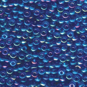 Miyuki Seed Beads 6/0 Transparent Light Sapphire Blue AB