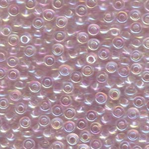 Miyuki Seed Beads 6/0 Transparent Pale Pink AB