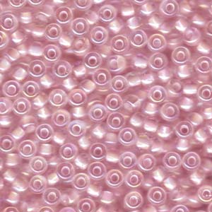 Miyuki Seed Beads 6/0 Pink Lined Crystal AB