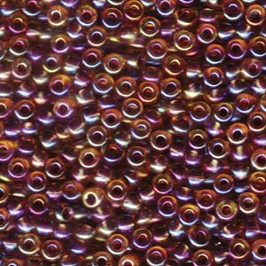 Miyuki Seed Beads 6/0 Berry Lined Light Topaz AB
