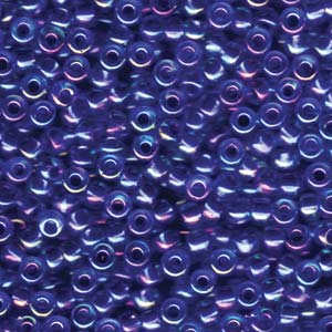 Miyuki Seed Beads 6/0 Cobalt Lined Aqua Blue AB