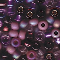 Miyuki Seed Beads 6/0 Lilac Purples Mixture