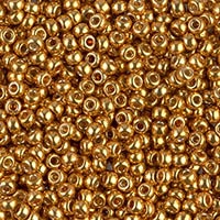 Miyuki Seed Beads 11/0 Duracoat Galvanized Yellow Gold