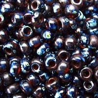 Miyuki Seed Beads 11/0 Picasso Transparent Dk Amber