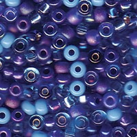 Miyuki Seed Beads 8/0 Blue Tones Mixture