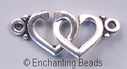 Pewter Hearts Sister Clasp