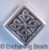 Pewter Square Celtic Bead