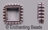 Pewter Beaded Square Bead Frame