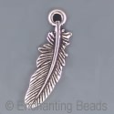 Pewter Feather Charm