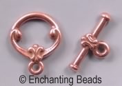 Pewter Oval Toggle Clasp