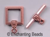 Pewter Squared Toggle Clasp