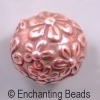 Pewter Floral Round Bead