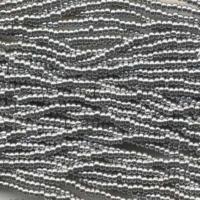 Czech Seed Beads 6/0 Opaque Bright Silver