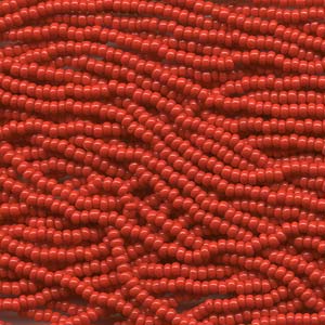 Czech Seed Beads 8/0 Opaque Red