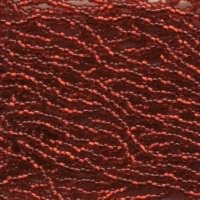 Czech Seed Beads 11/0 Light Ruby Silver Lined